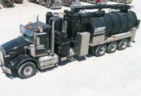 Hydrovac Cleaning Truck
