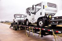 Mullen THREE all-electric Class 3 low-cab forward chassis truck